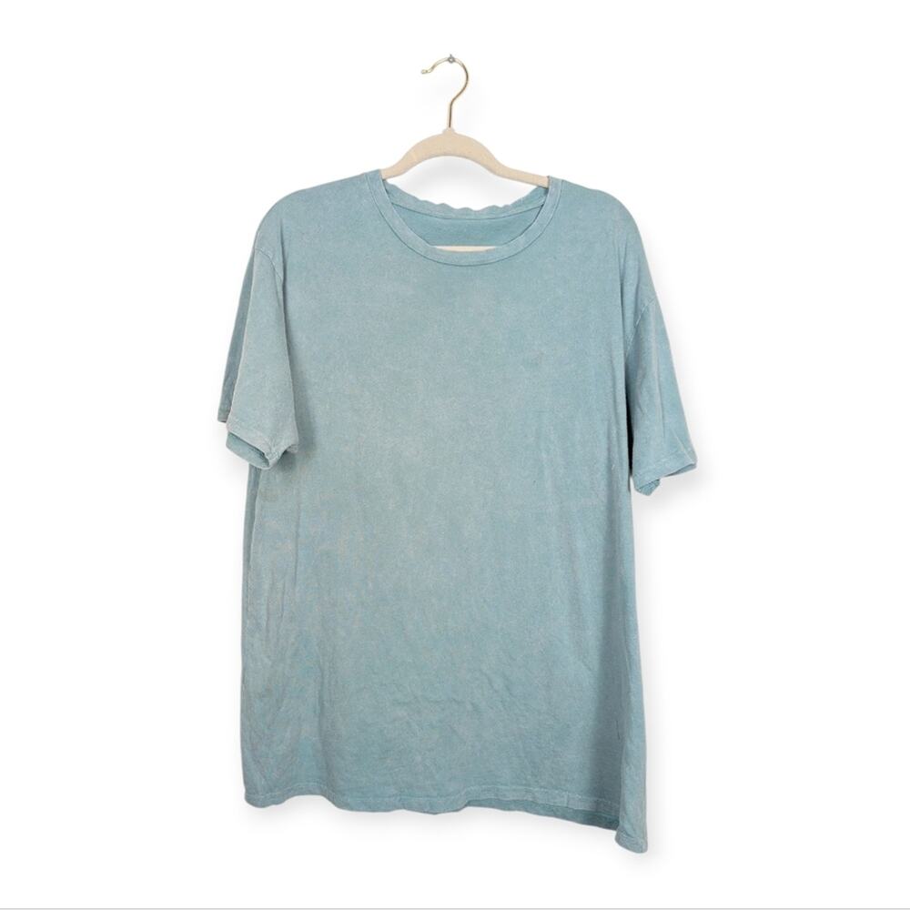Altar’d State Blue Washed 100% Cotton Tee Size M